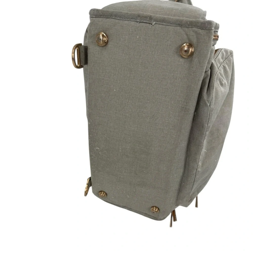 Jujube Be Prepared Diaper Bag Gray Gold Hardware Large Capacity Travel Tote